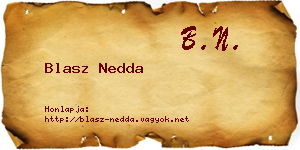 Blasz Nedda névjegykártya